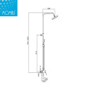 2020 Single Handle  Bathroom Shower Column Set With Rain Shower Head and Hand Shower